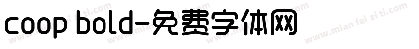 coop bold字体转换